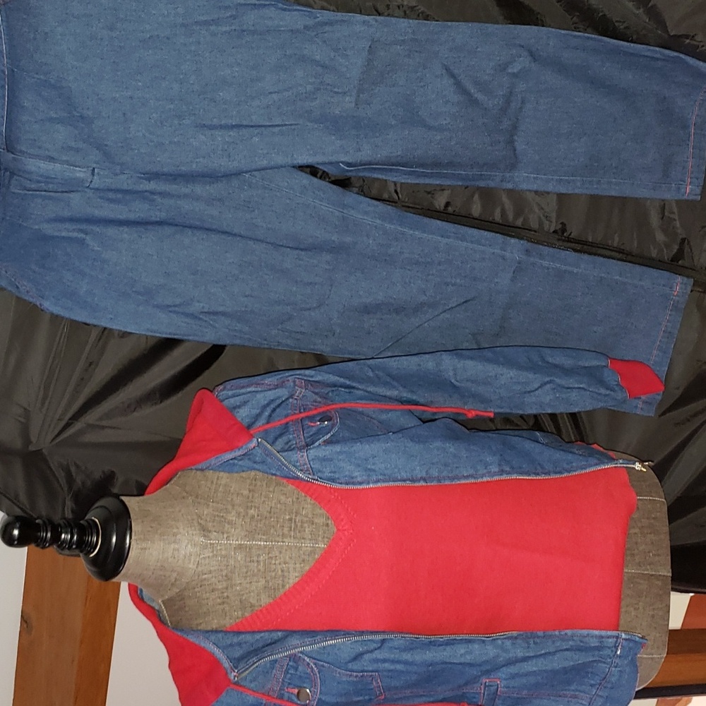 Jean and Sweatshirt 3 piece set